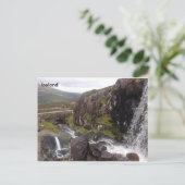 De Waterval van de Pas van Connor, Dingle, Co. Briefkaart (Staand voorkant)