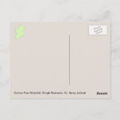 De Waterval van de Pas van Connor, Dingle, Co. Briefkaart (Achterkant)