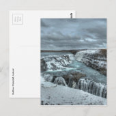 De Waterval van Gullfoss, IJsland Briefkaart (Voorkant / Achterkant)