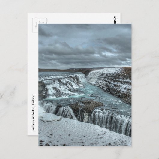 De Waterval van Gullfoss, IJsland Briefkaart (Voorkant / Achterkant)