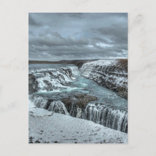 De Waterval van Gullfoss, IJsland Briefkaart (Voorkant)