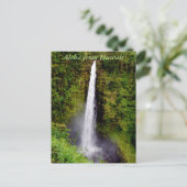 De Waterval van Hawaï van Aloha Briefkaart (Staand voorkant)