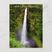 De Waterval van Hawaï van Aloha Briefkaart (Voorkant)