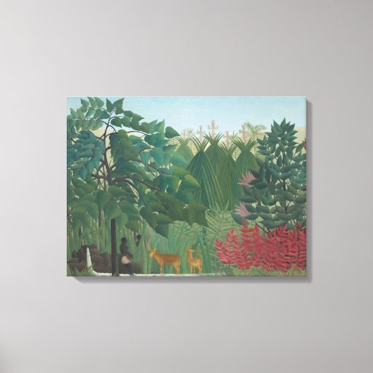 De waterval van Henri Rousseau,  kunst Canvas Afdruk (Voorkant)