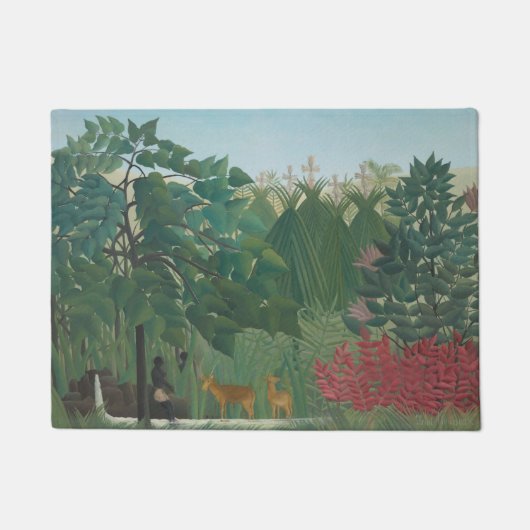 De waterval van Henri Rousseau,  kunst Deurmat (Voorkant)