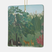 De waterval van Henri Rousseau,  kunst Keramisch Ornament (Links)