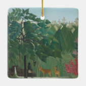 De waterval van Henri Rousseau,  kunst Keramisch Ornament (Achterkant)