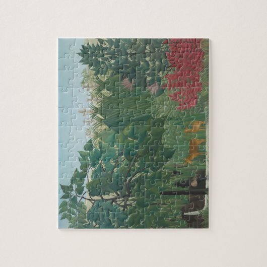 De waterval van Henri Rousseau,  kunst Legpuzzel (Verticaal)