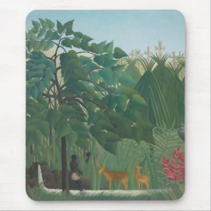 De waterval van Henri Rousseau,  kunst Muismat
