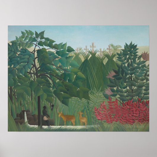 De waterval van Henri Rousseau,  kunst Poster (Voorkant)