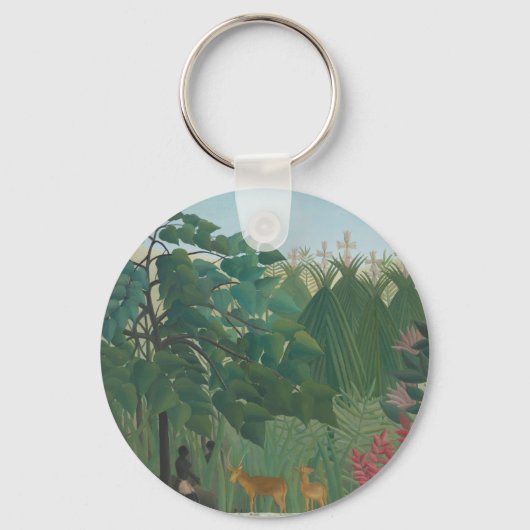 De waterval van Henri Rousseau, kunst Sleutelhanger (Voorkant)