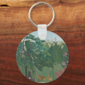 De waterval van Henri Rousseau, kunst Sleutelhanger (Voorkant)