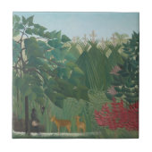 De waterval van Henri Rousseau,  kunst Tegeltje (Voorkant)