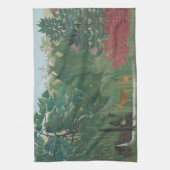 De waterval van Henri Rousseau,  kunst Theedoek (Verticaal)