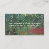 De waterval van Henri Rousseau,  kunst Visitekaartje (Achterkant)