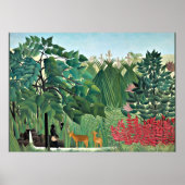 De waterval van Henri Rousseau Poster (Voorkant)