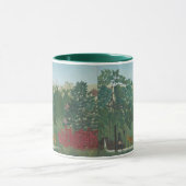 De Waterval van Henri Rousseau, Vintage Fine Art Mok (Midden)