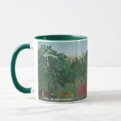 De Waterval van Henri Rousseau, Vintage Fine Art Mok (Links)