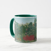De Waterval van Henri Rousseau, Vintage Fine Art Mok (Voorkant links)