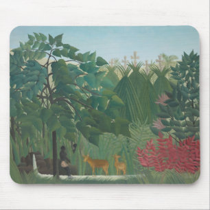 De Waterval van Henri Rousseau, Vintage Fine Art Muismat