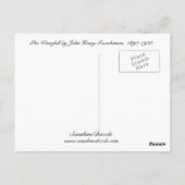 De waterval van John Henry Tman Briefkaart (Achterkant)