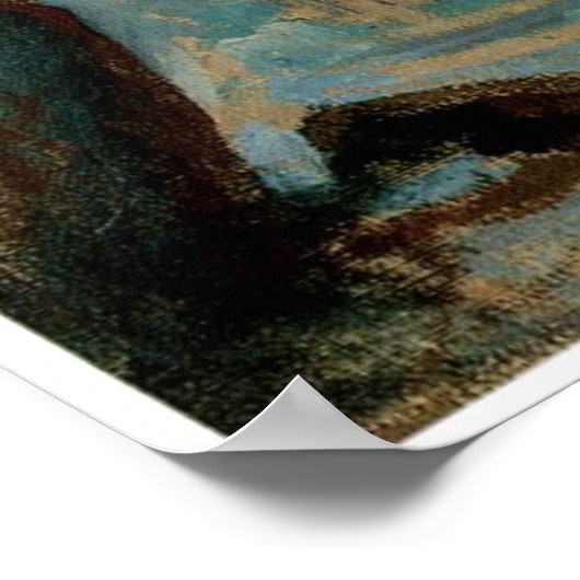 De waterval van John Henry Tman Poster (Hoek)