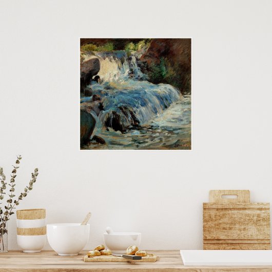 De waterval van John Henry Tman Poster (Keuken)