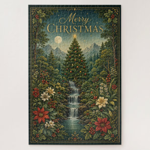 De Waterval van Kerstmagie Legpuzzel