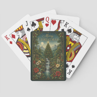 De Waterval van Kerstmagie Pokerkaarten