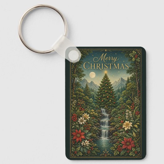 De Waterval van Kerstmagie Sleutelhanger (Voorkant)