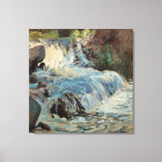 De waterval van Tarreman,  impressionisme Canvas Afdruk (Voorkant)