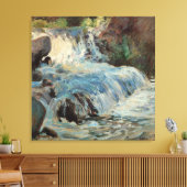 De waterval van Tarreman,  impressionisme Canvas Afdruk (Insitu (Woonkamer))