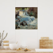 De waterval van Tarreman, impressionisme Poster (Keuken)