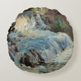 De waterval van Tarreman,  impressionisme Rond Kussen