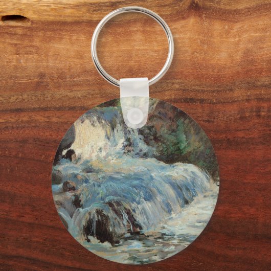 De waterval van Tarreman, impressionisme Sleutelhanger (Voorkant)