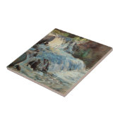 De waterval van Tarreman, impressionisme Tegeltje (Zijkant)