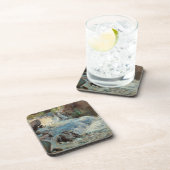 De Waterval van Twachtman, Antieke Impressionisme Bier Onderzetter (Rechterzijde)