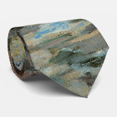 De Waterval van Twachtman, Antieke Impressionisme Stropdas (Opgerold)