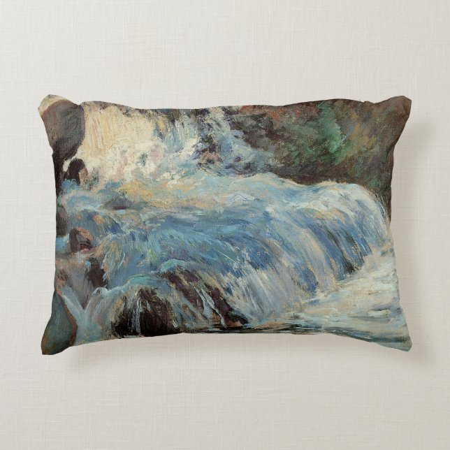 De Waterval van Twachtman, Vintage Impressionisme Accent Kussen (Voorkant)