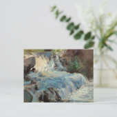 De Waterval van Twachtman, Vintage Impressionisme Briefkaart (Staand voorkant)