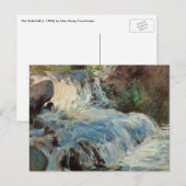 De Waterval van Twachtman, Vintage Impressionisme Briefkaart (Voorkant / Achterkant)