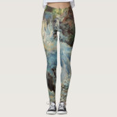 De Waterval van Twachtman, Vintage Impressionisme Leggings (Voorkant)