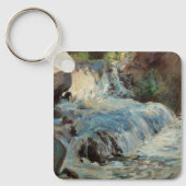 De Waterval van Twachtman, Vintage Impressionisme Sleutelhanger (Voorkant)