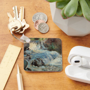 De Waterval van Twachtman, Vintage Impressionisme Sleutelhanger