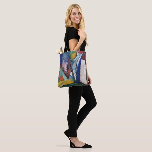 De waterval van Wassily Kandinsky Tote Bag (Op model)