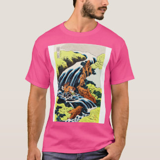 De waterval waar Yoshitsune zijn paard waste T-shirt