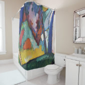 De waterval - Wassily Kandinsky Douchegordijn (In situ)