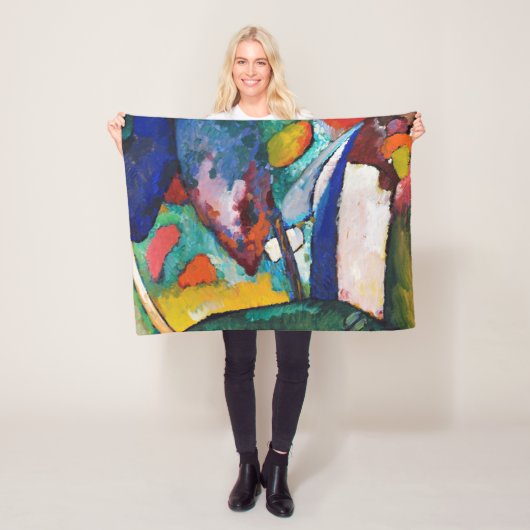 De waterval, Wassily Kandinsky Fleece Deken (In situ)