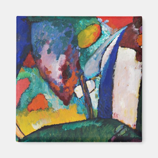 De waterval, Wassily Kandinsky Magneet (Voorkant)