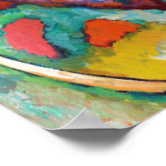 De waterval, Wassily Kandinsky Poster (Hoek)